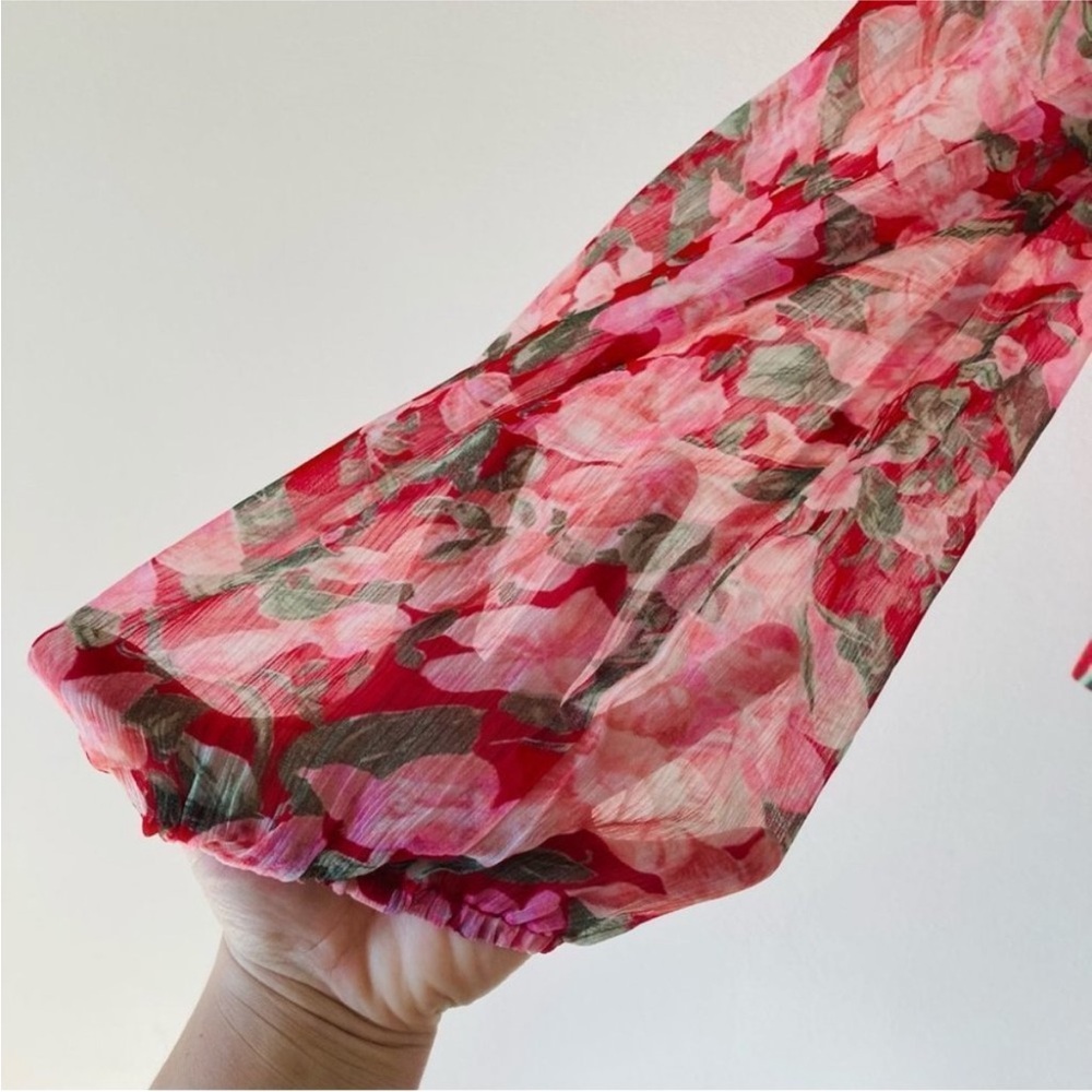 Anthropologie Nikita Christine Rose Floral Blouse | Size Medium 6 8 10 - Picture 3 of 6
